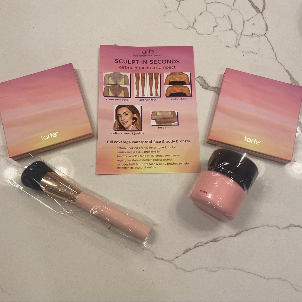 tarte Park Ave Princess Face & Body Bronzer 4 piece set Light-Medium NEW